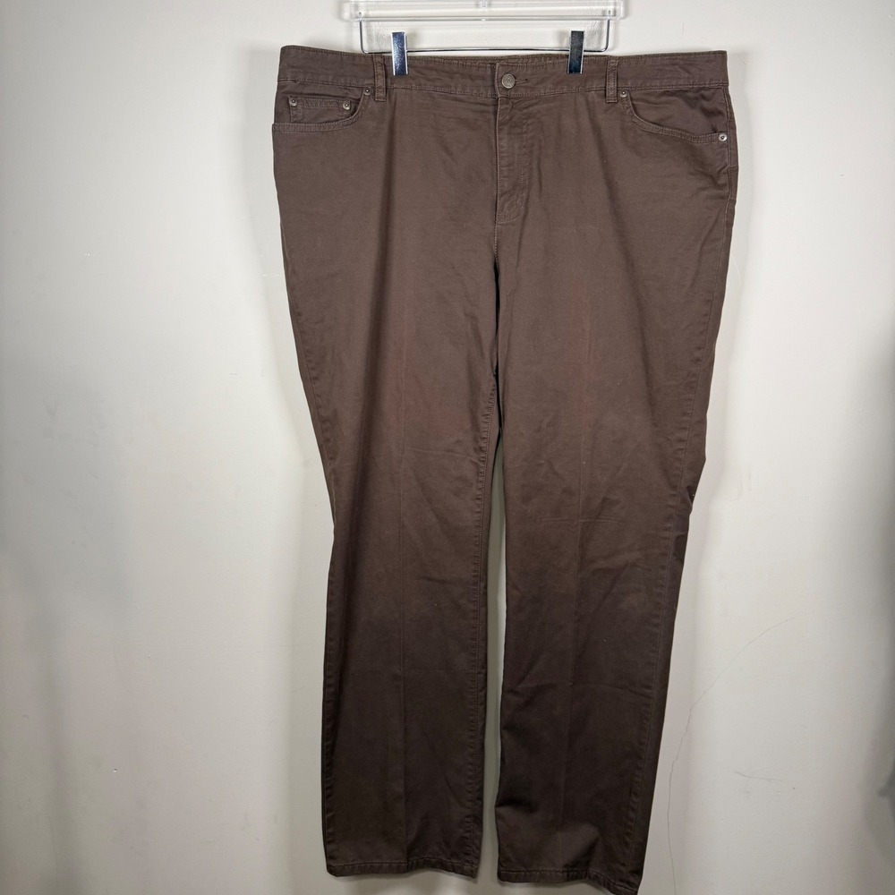 LRL Lauren Jean Co Raplh Lauren Brown Straight Leg Pants 20W